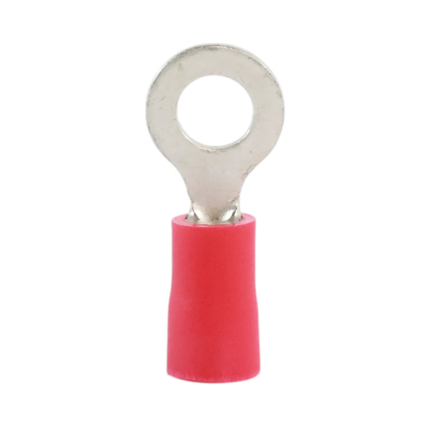 Red vinyl insulated ring terminal M5 (100 pack) for caravan, rv, and campervan 12v wiring connections