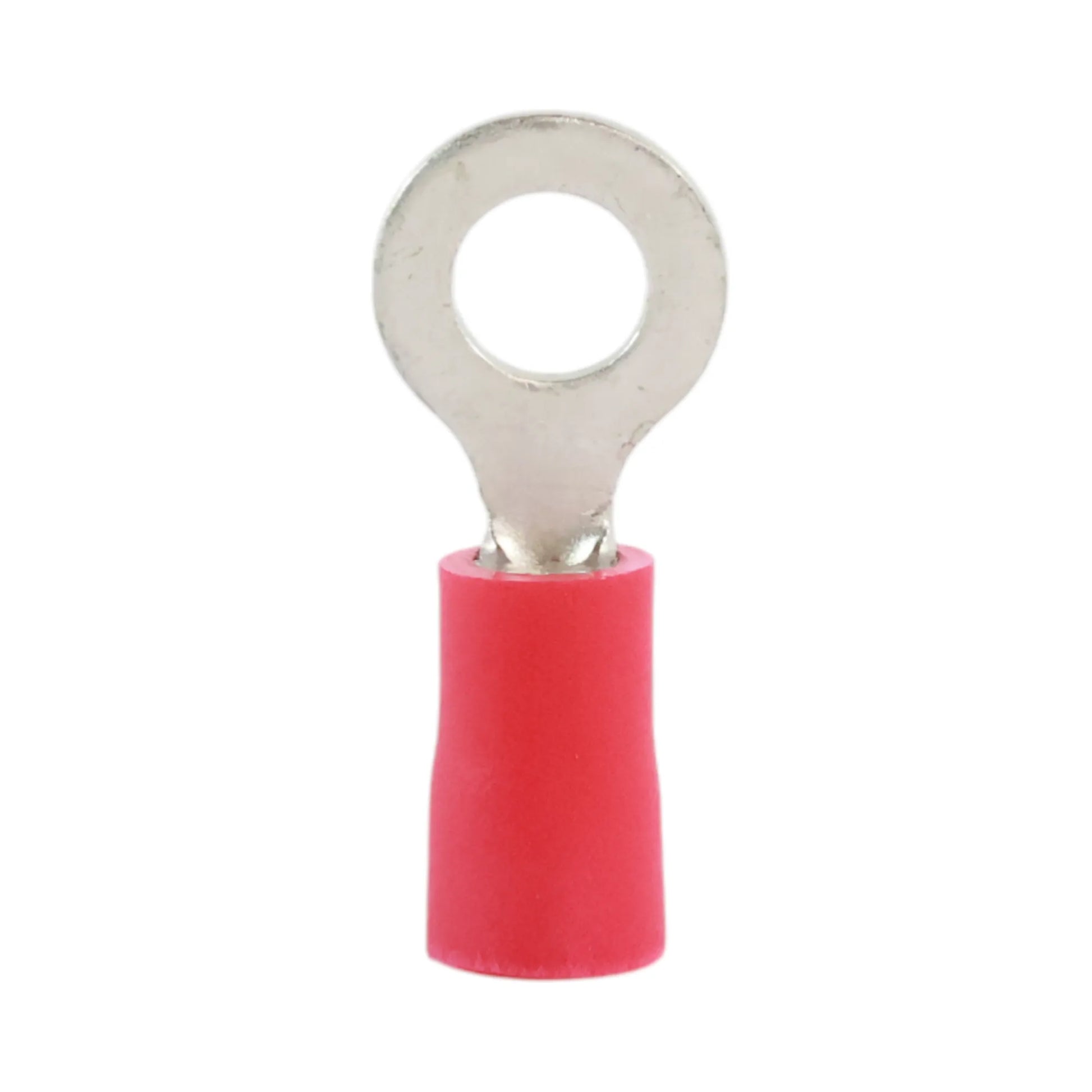 Red vinyl insulated ring terminal M5 (100 pack) for caravan, rv, and campervan 12v wiring connections