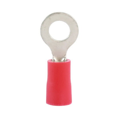 Red vinyl insulated ring terminal M5 (100 pack) for caravan, rv, and campervan 12v wiring connections