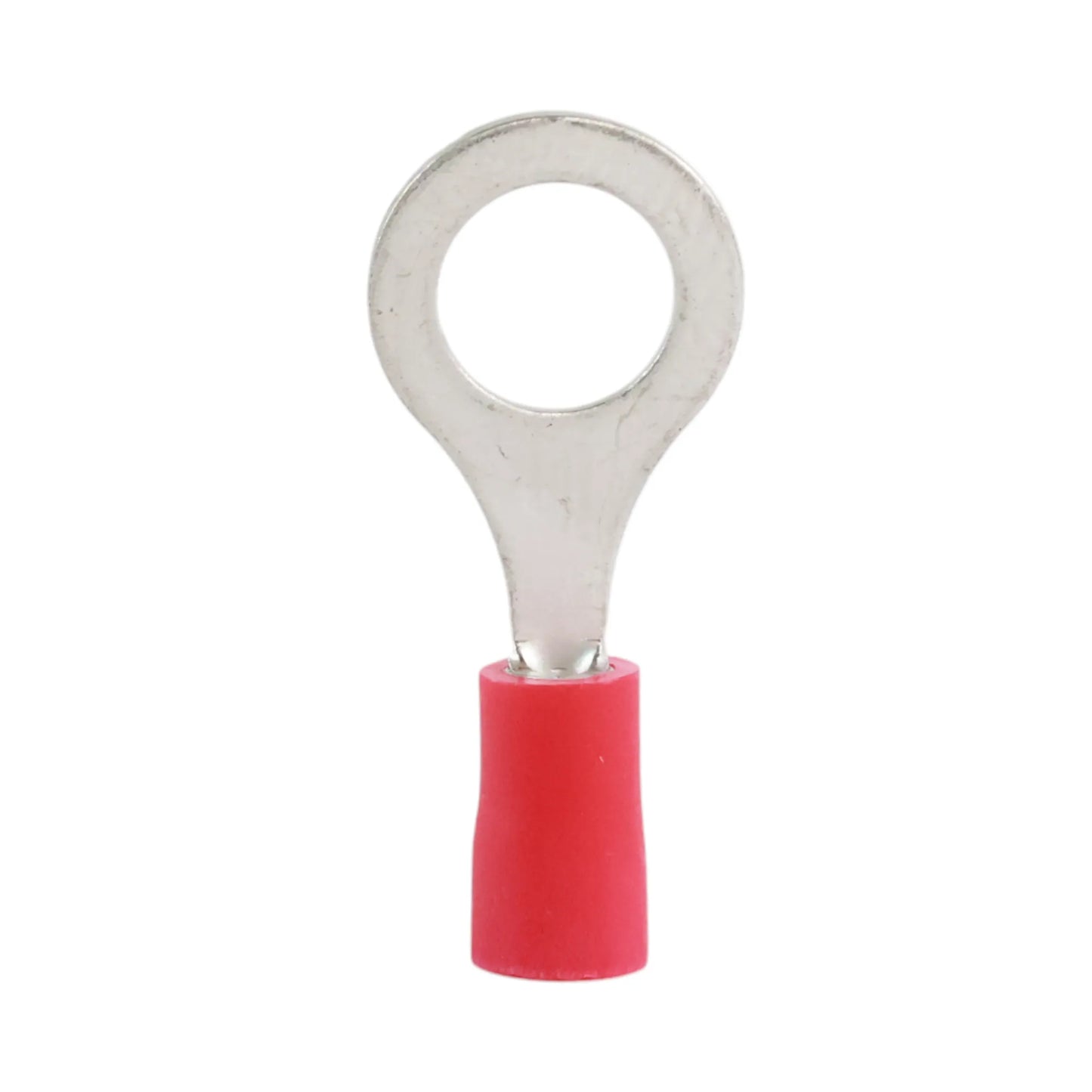 Red vinyl insulated ring terminal M8 (100 pack) for caravan, rv, and campervan 12v wiring connections