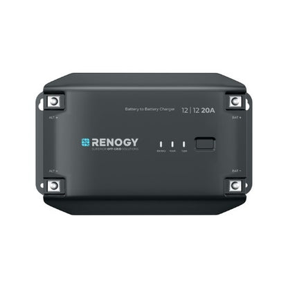 renogy 12v 20a dc to dc battery charger for caravan and rv dual battery systems