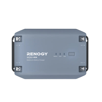 renogy 12v 40a dc to dc battery charger for caravan and rv dual battery setups