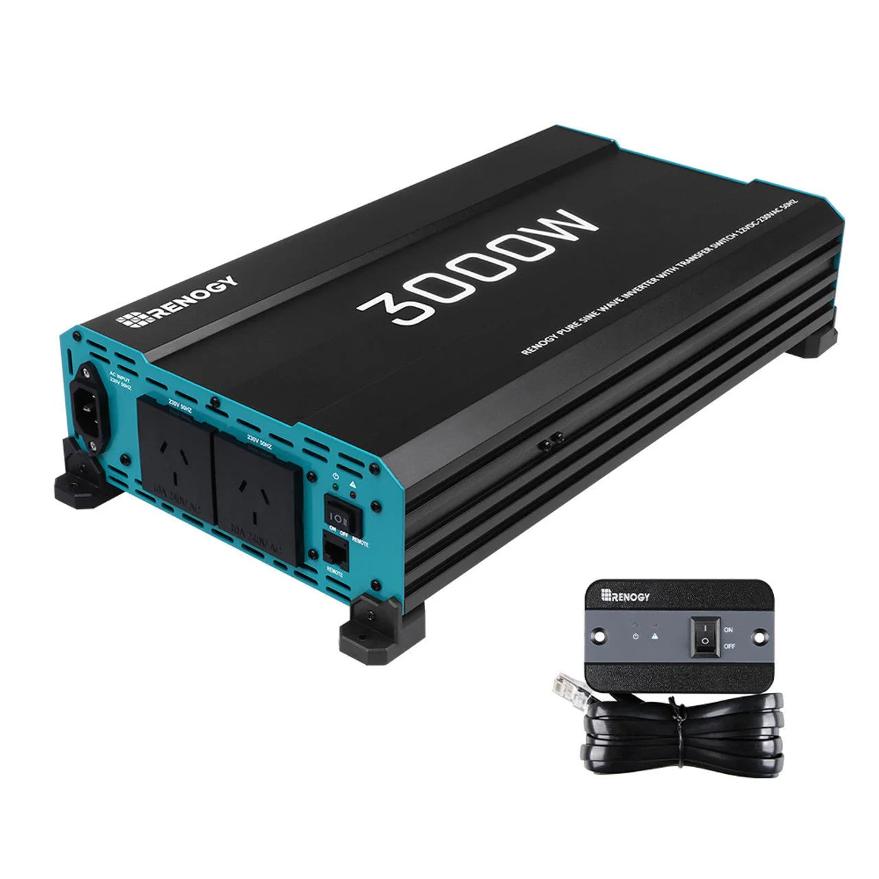 renogy 3000w 12v to 230v pure sine wave inverter with ups function