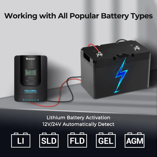 30a mppt solar controller for rv and campervan systems