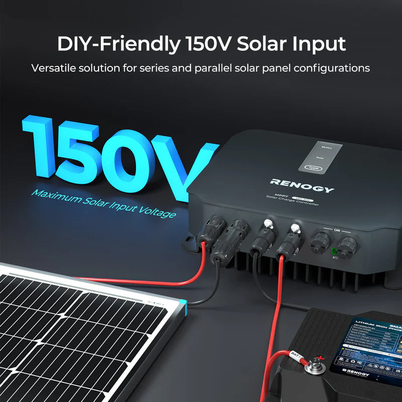 renogy mppt 30a charge controller for off grid and camper installations