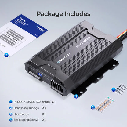 dual input dc to dc charger for campervan solar systems