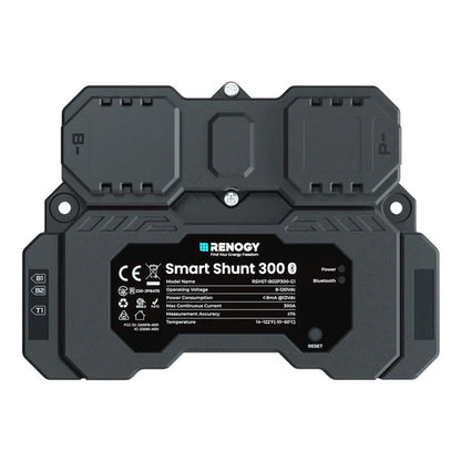 renogy battery shunt 300a for monitoring battery current and power usage