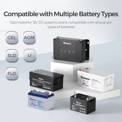 efficient renogy dcc50s 50amp mppt charger for solar and alternator charging
