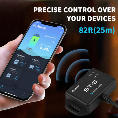 smart renogy bluetooth module for real time data tracking