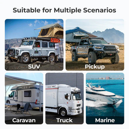 durable renogy ip67 pro dc to dc charger with mppt for solar and vehicle power