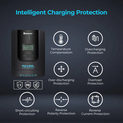 smart solar charge controller for off grid caravans