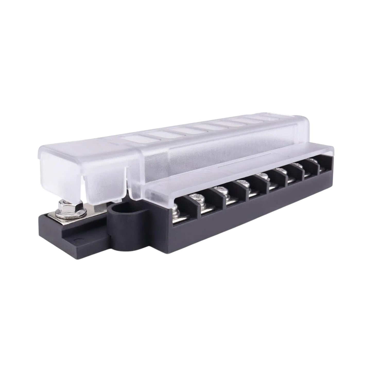 right angle 8 slot screw down blade fuse block for 12v systems
