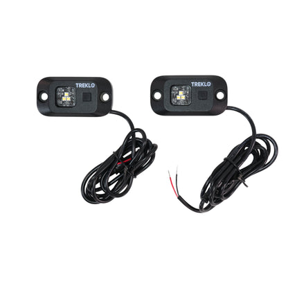 rock lights 2 pack with dimmer controller on bench