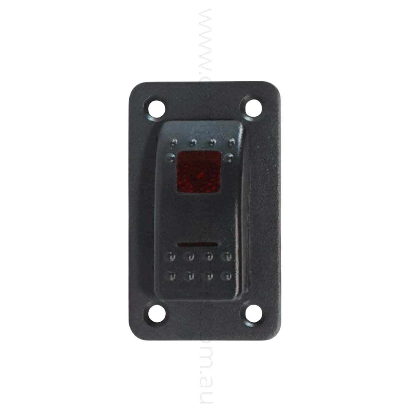 marine style 1 way rocker switch panel with dual illumination for campervan fitouts