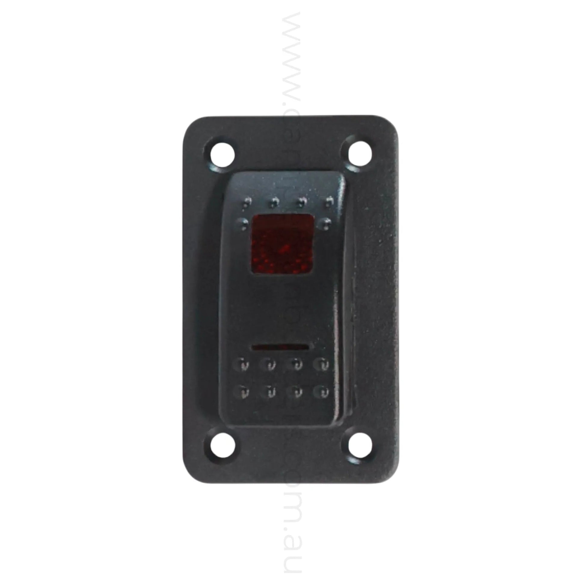marine style 1 way rocker switch panel with dual illumination for campervan fitouts