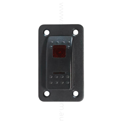 marine style 1 way rocker switch panel with dual illumination for campervan fitouts