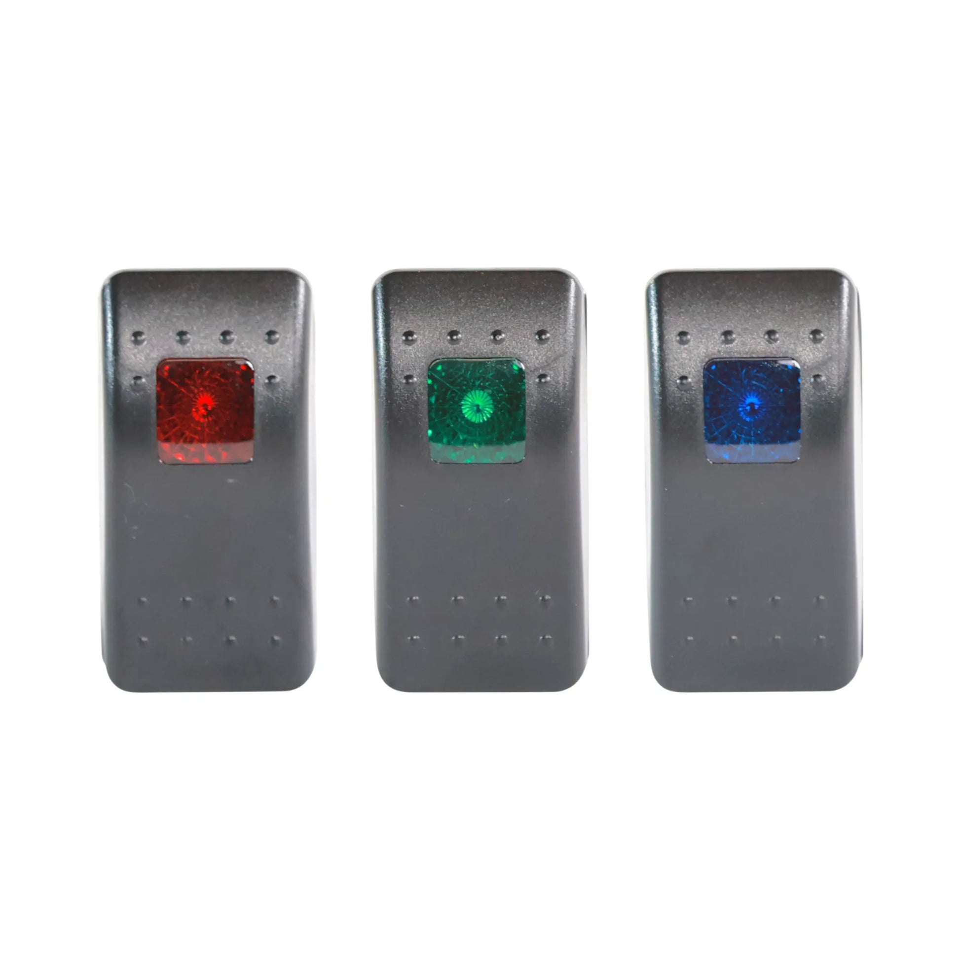 rocker switch with single led illumination for campervan 12v accessory control