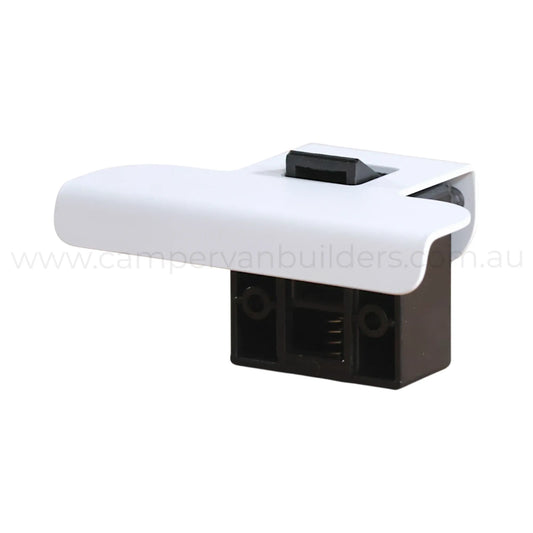 ROKR matte white 100mm van locking latch for caravan, rv, and campervan storage doors