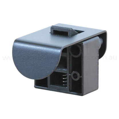 ROKR matte black 42mm half moon locking latch for caravan, rv, and campervan cabinet doors