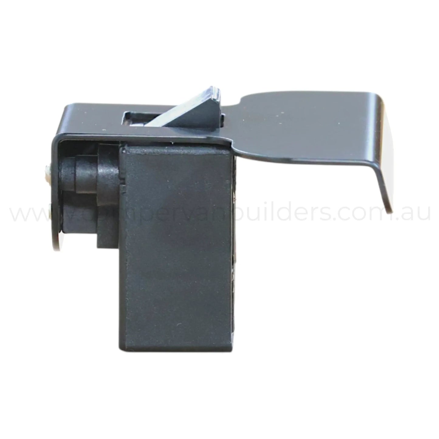 100mm matte black locking latch for campervan cabinets and compartments