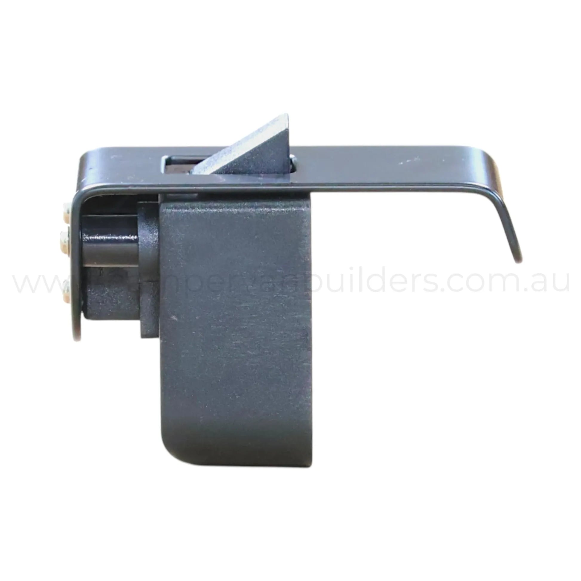 42mm matte black locking latch for campervan cabinets and compartments