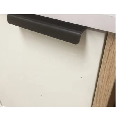 matte black locking latch for campervan cupboards and interior storage
