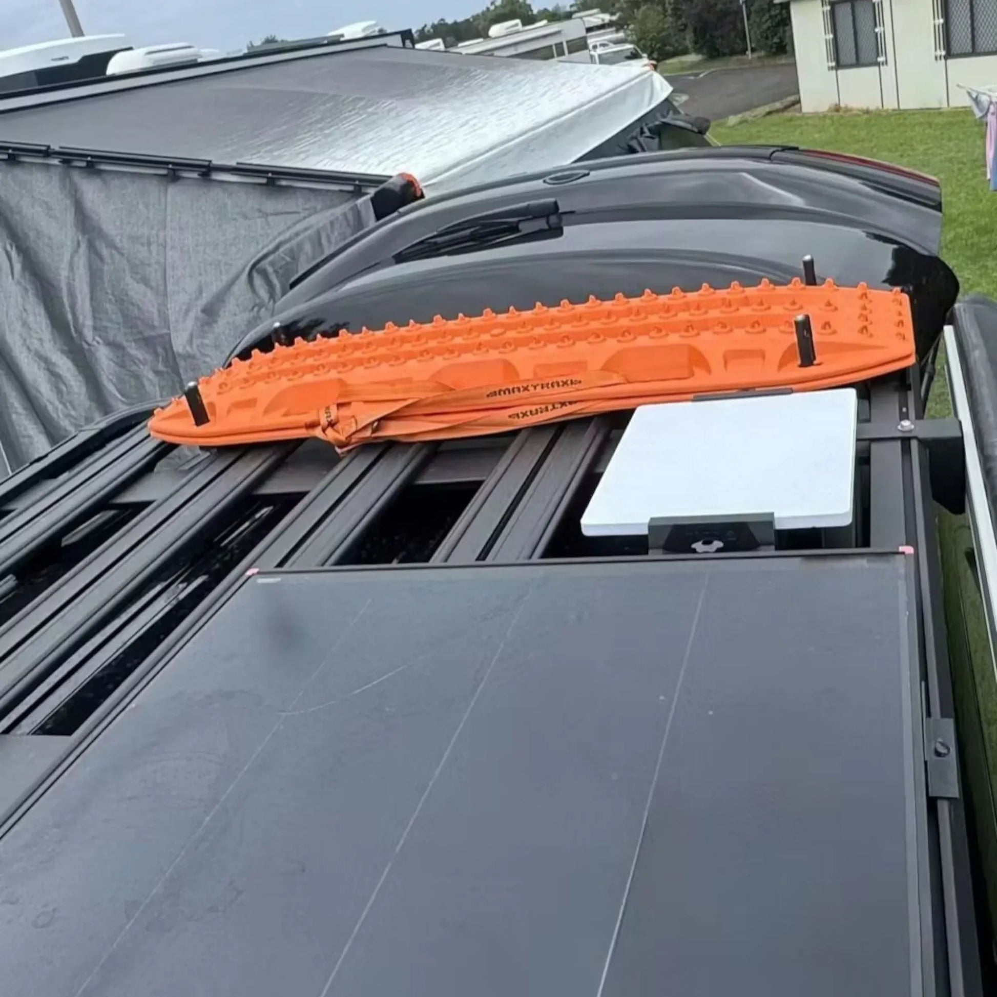 Roof rack platform mount for Starlink Mini for caravan, rv, and campervan installs