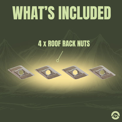 Campervan roof rack T nuts for off grid touring and overlanding builds