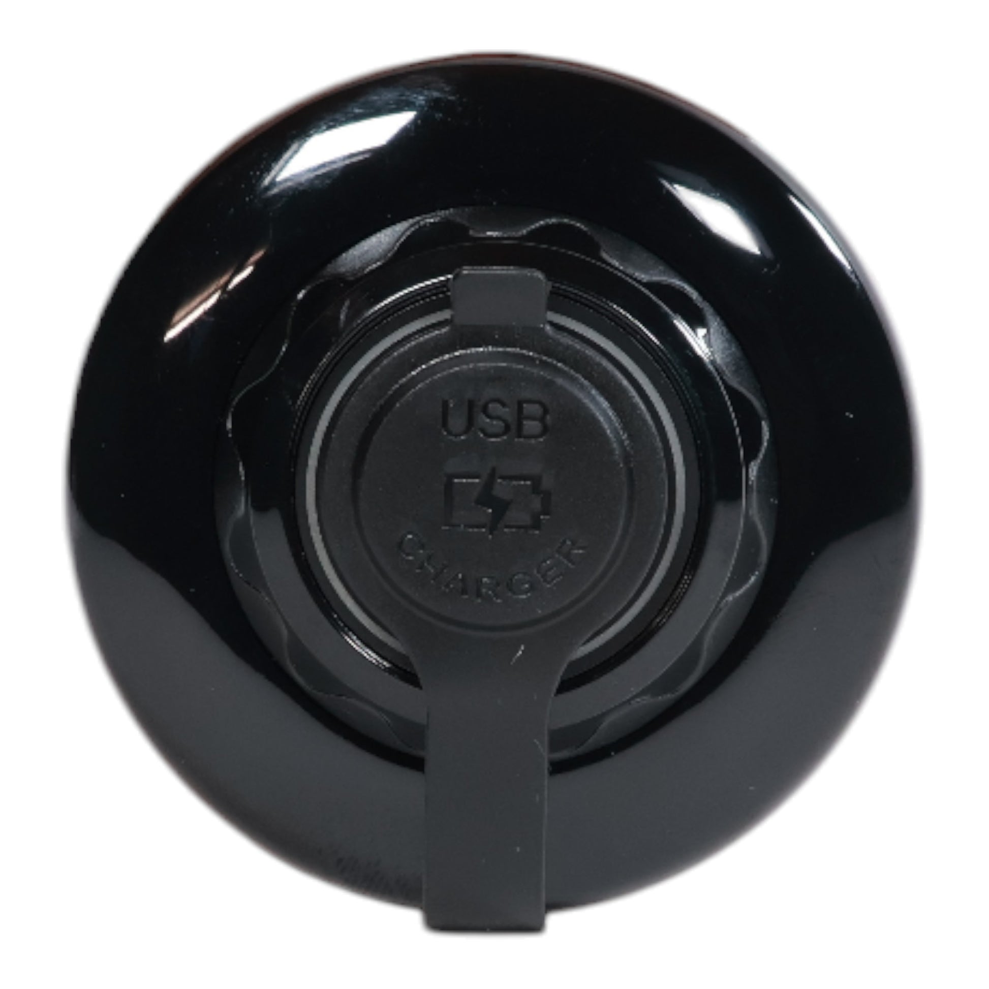 caravan round surface mount dual usb a charging point