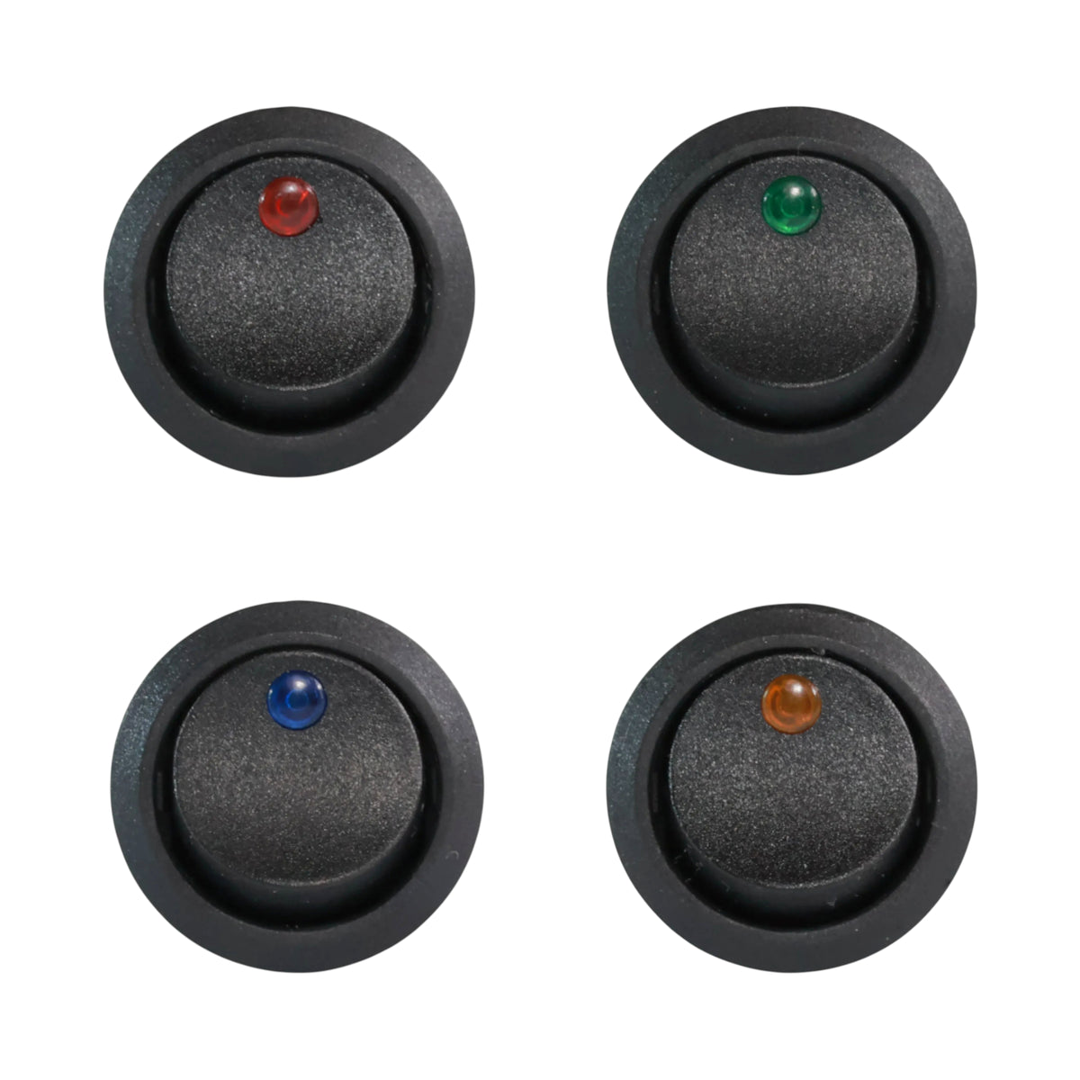 Round Led Switch Round Toggle Switch Mini LED - (Red, Green, Blue, Yellow) – Campervan ...