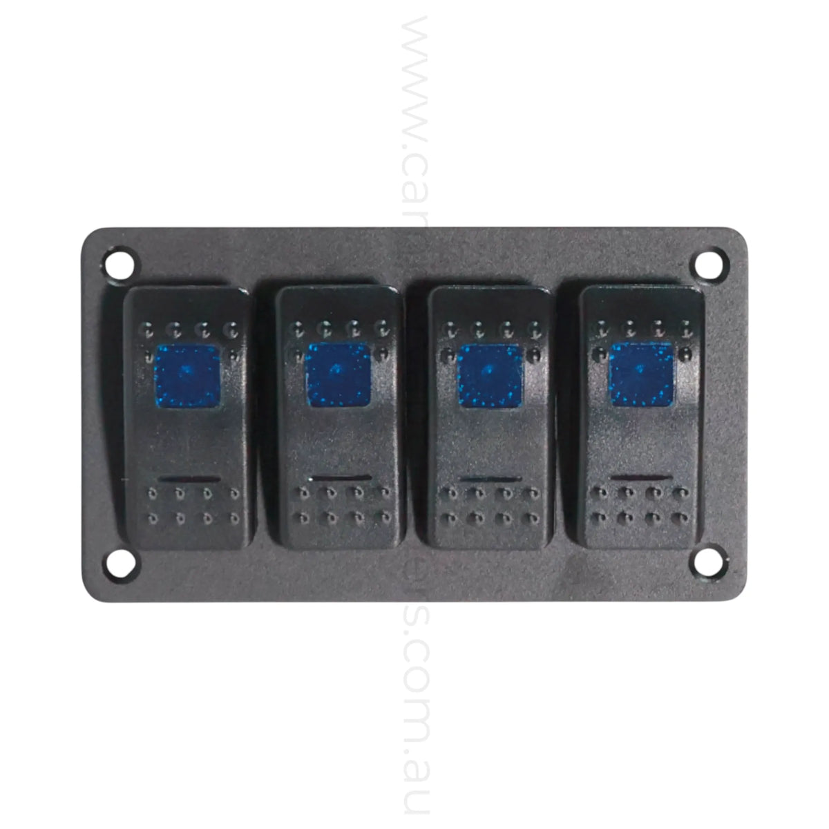 Four Way Way Rocker 4 Way Rocker Switch Panel Dual LED (Red, Green or Blue) – Campervan ...