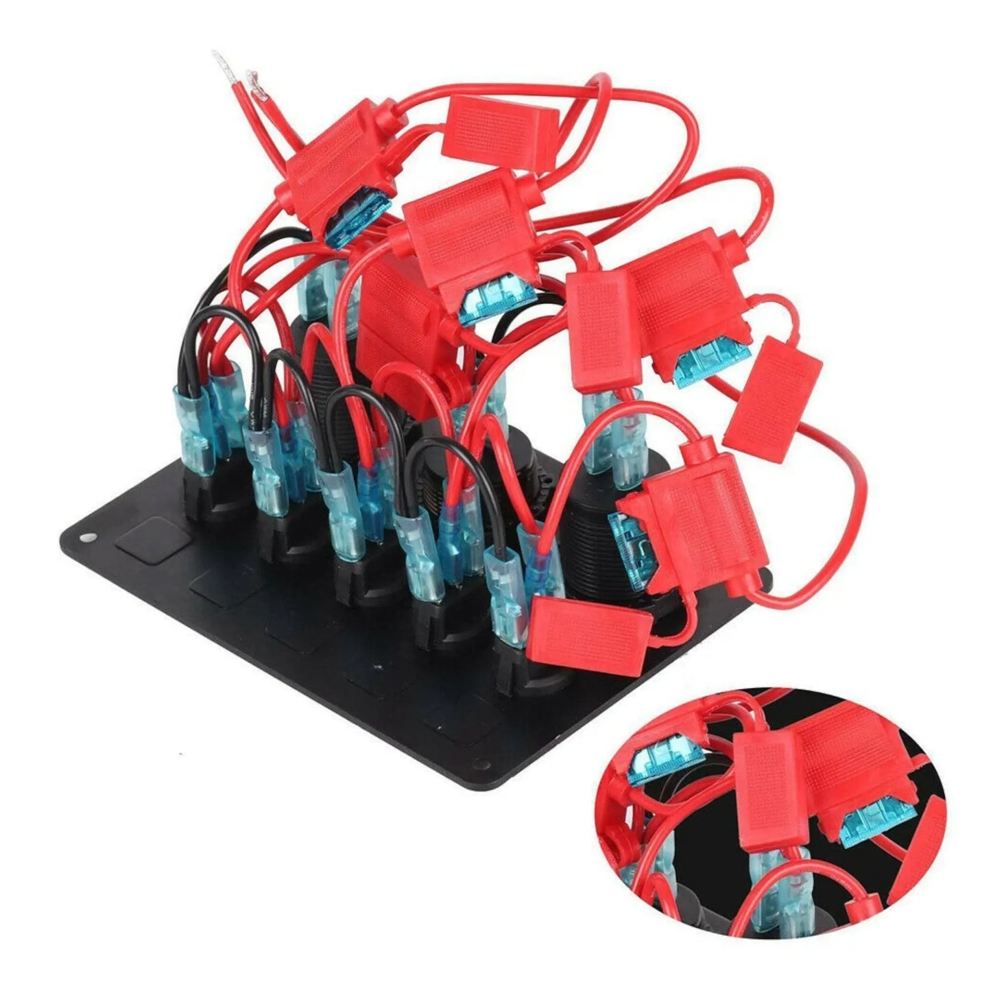 reliable 12v switch panel with dual usb a and battery voltage readout