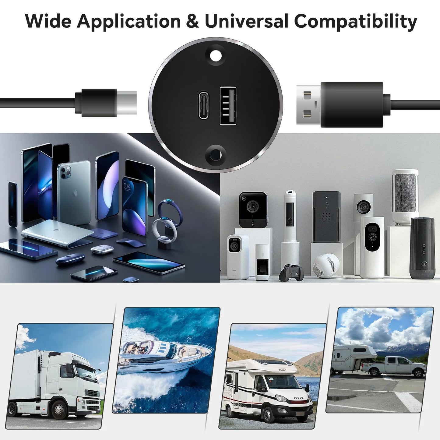 reliable recessed usb charger for rv setups