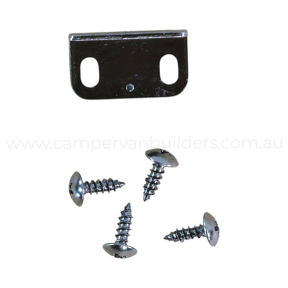 Campervan black overhead cupboard latch for locking storage compartments