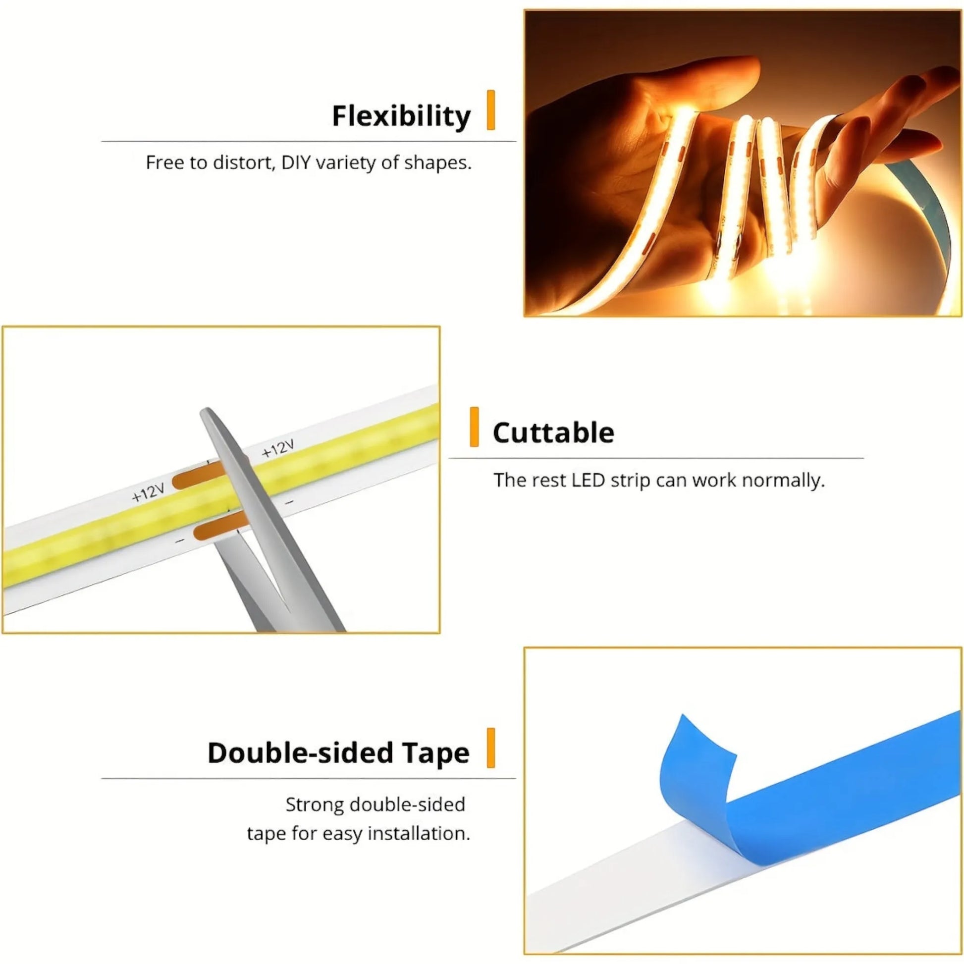 5m Dotless RGB LED Strip Light 12v (Indoor) – Campervan Builders