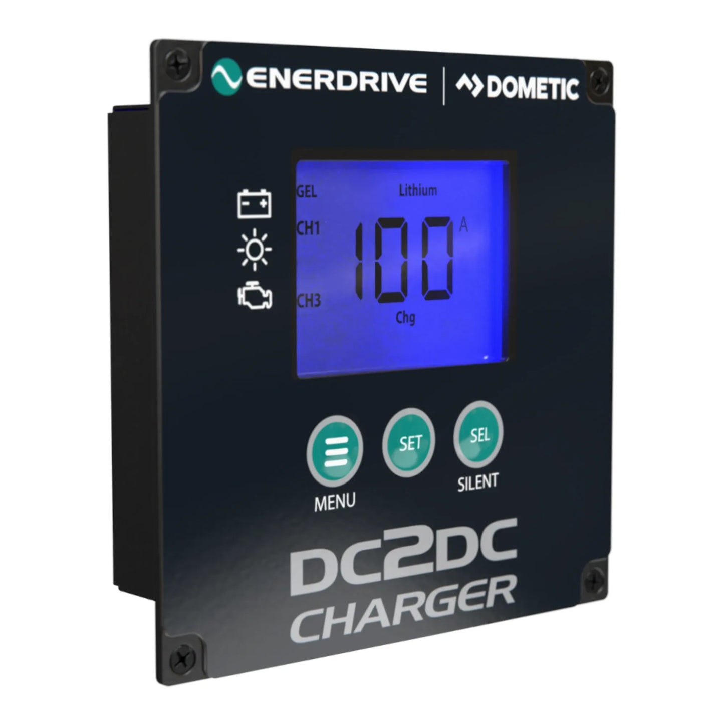 Campervan Enerdrive DC-DC charger with solar MPPT for off grid power systems
