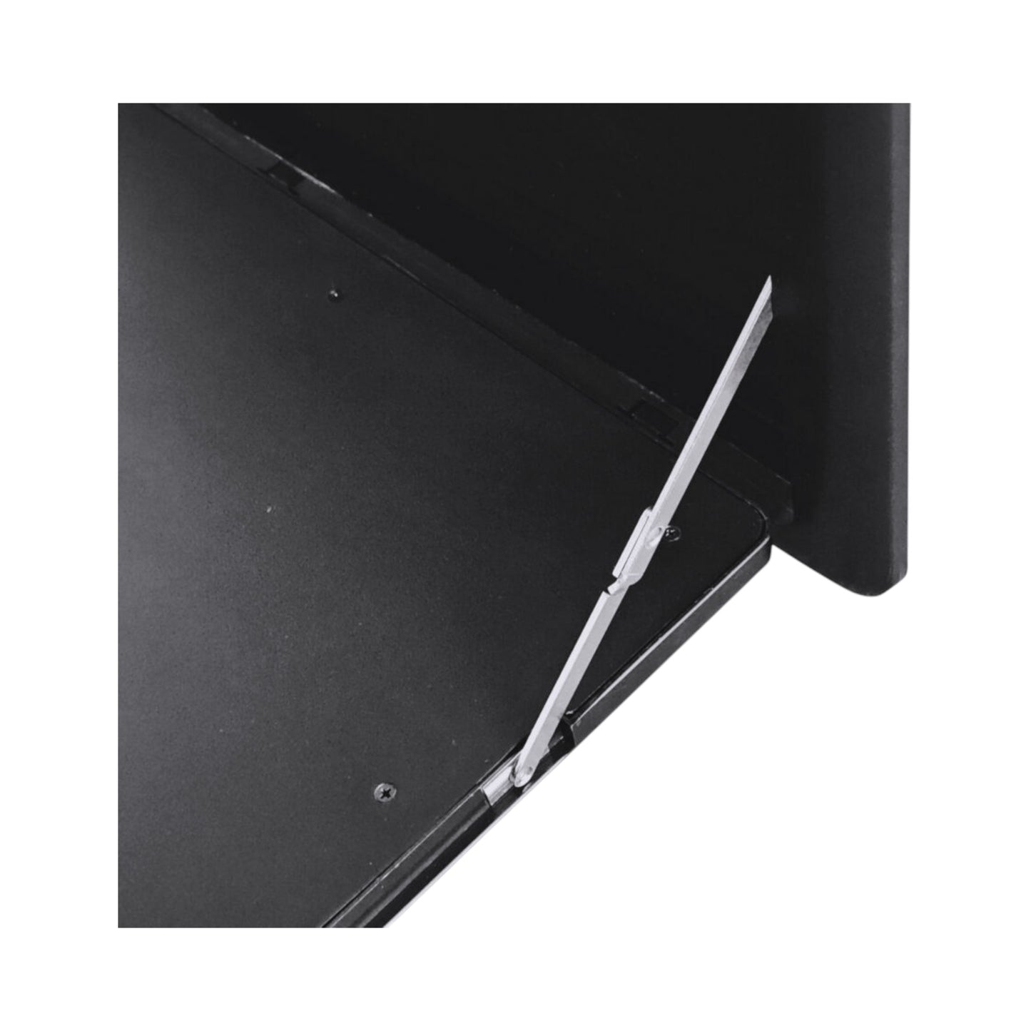 fold-down caravan table with keyless latch