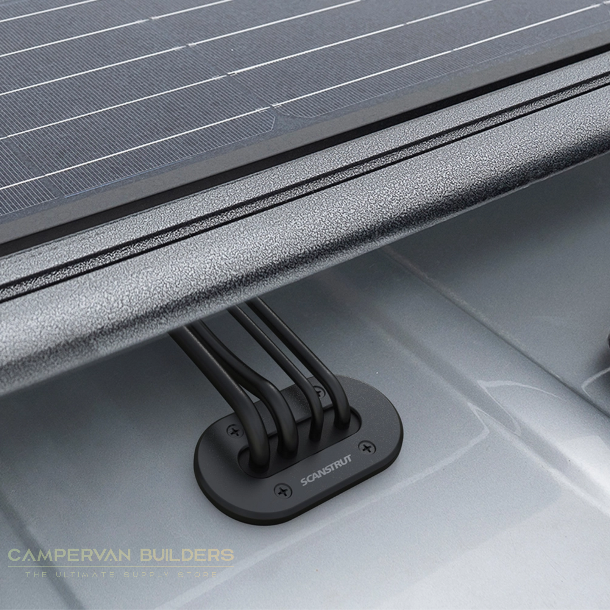 Campervan LP multi black cable seal for solar wiring installs