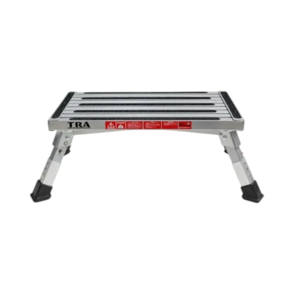 Campervan portable step with adjustable legs for off grid travel