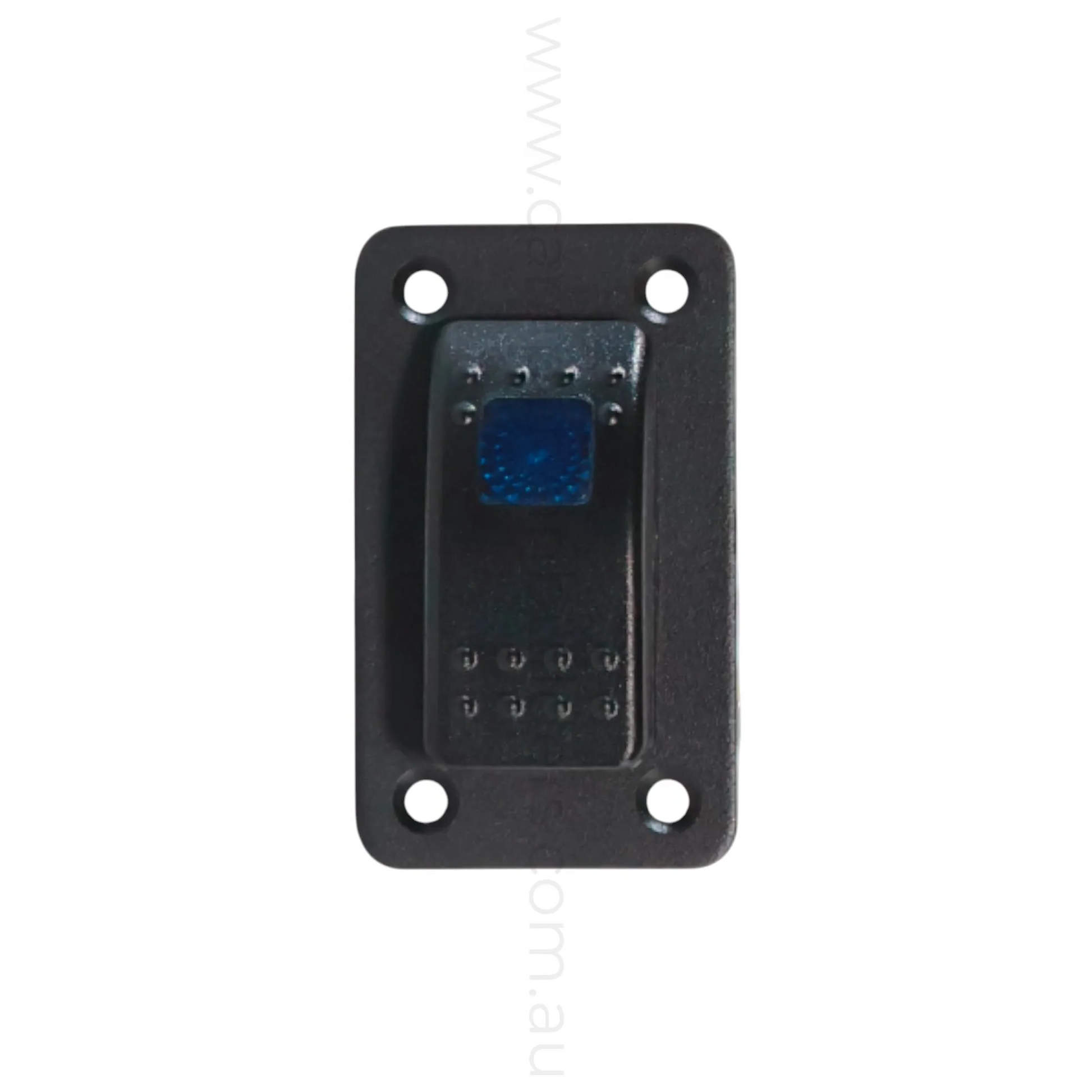 on off rocker switch panel with single led light for caravan electrical control