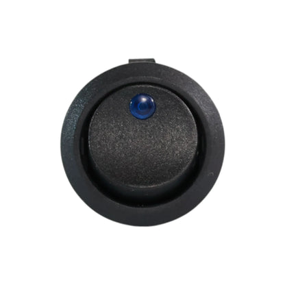 marine style round toggle switch with mini led indicator for campervan fitouts