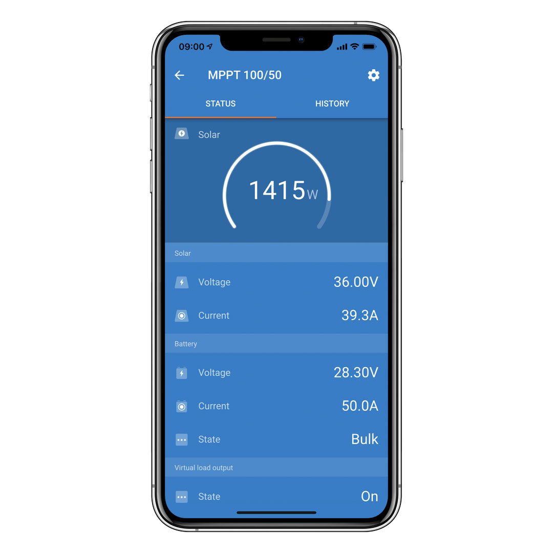 smartsolar 100/30 victron charge controller with bluetooth connectivity