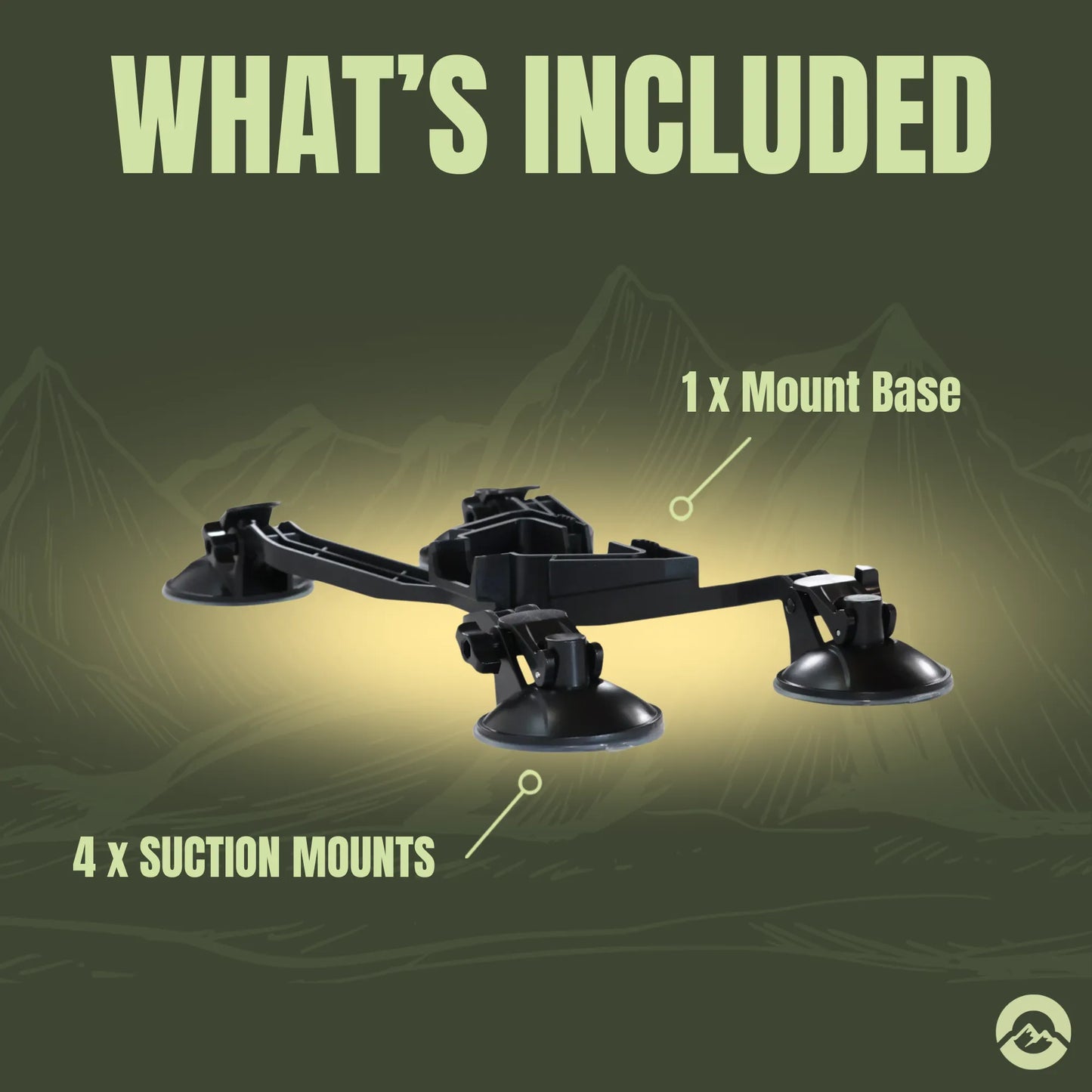 Marine ready Starlink Mini suction mount for temporary outdoor installations