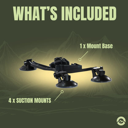 Marine ready Starlink Mini suction mount for temporary outdoor installations