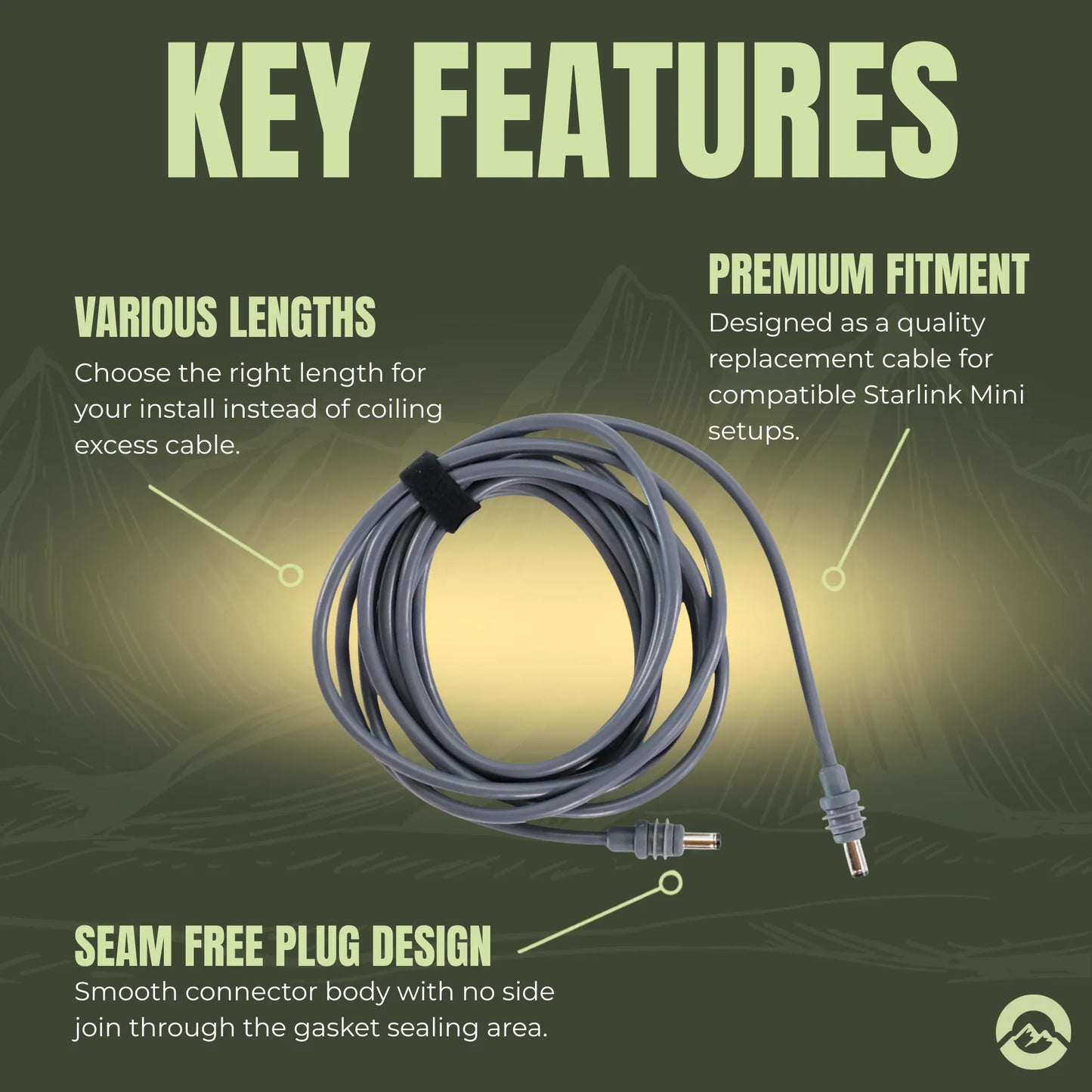 Starlink Mini spare cable for backup and replacement applications