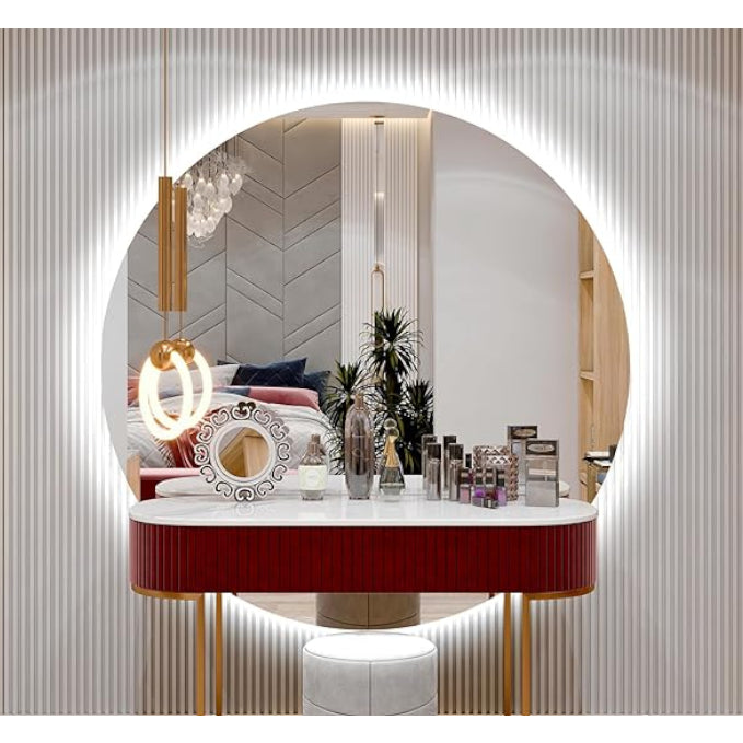 10m cool white neon flex strip glowing on table