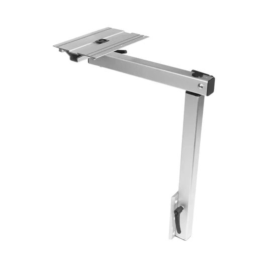 silver aluminum caravan swivel adjustable table 360 degrees with 50kg load capacity