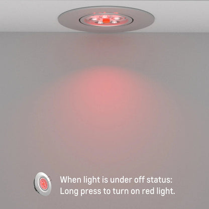 silver recessed LED downlights shown as a pair