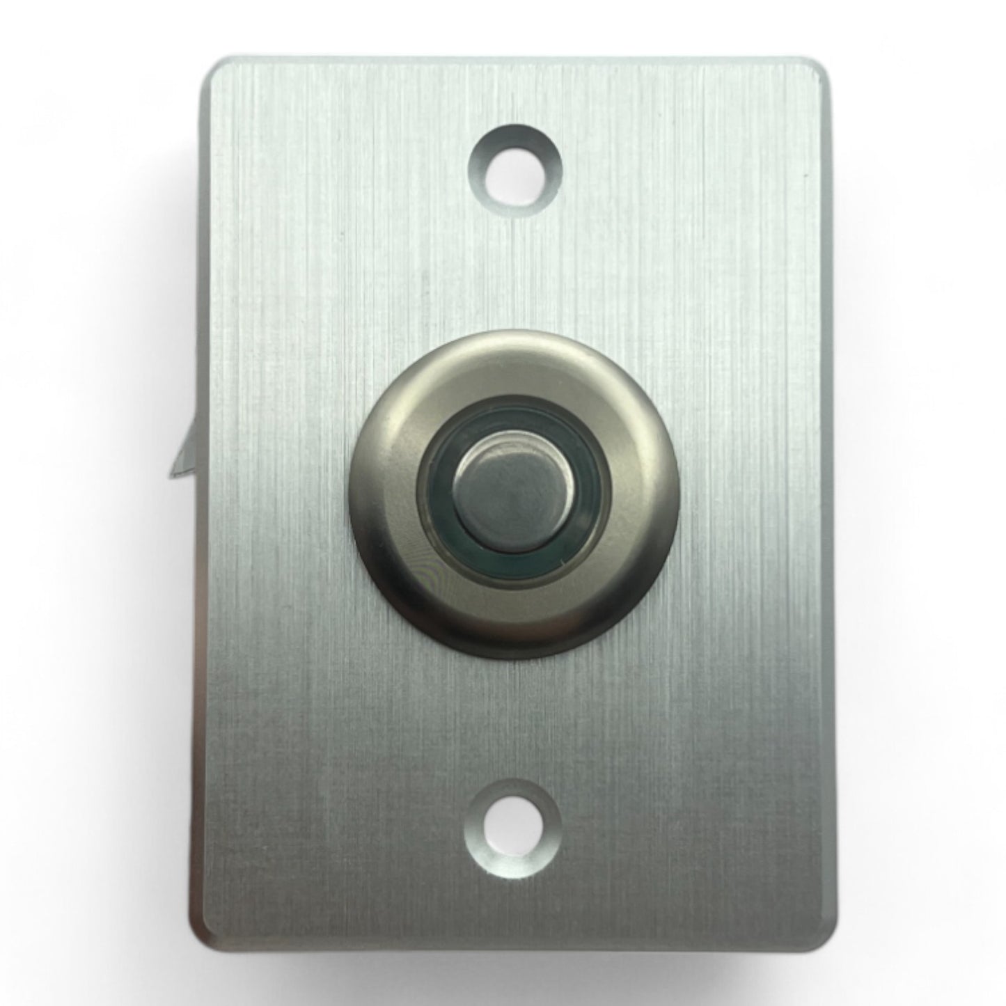 aluminum dimmer switch displayed simply