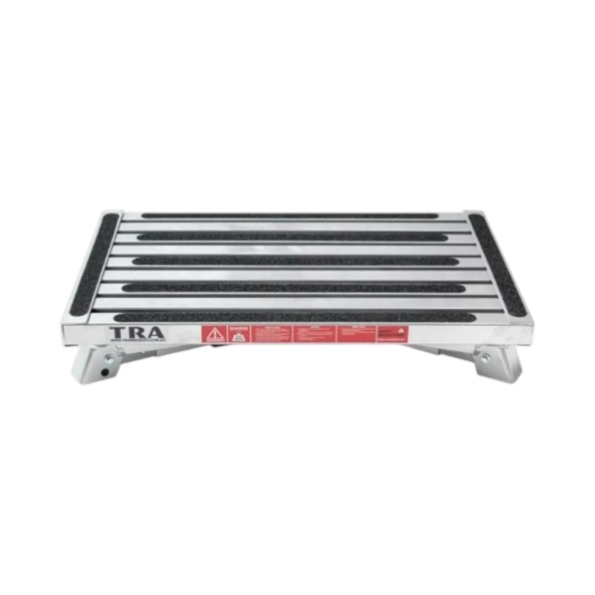 Single folding portable caravan step with adjustable legs for caravan, rv, and campervan entry